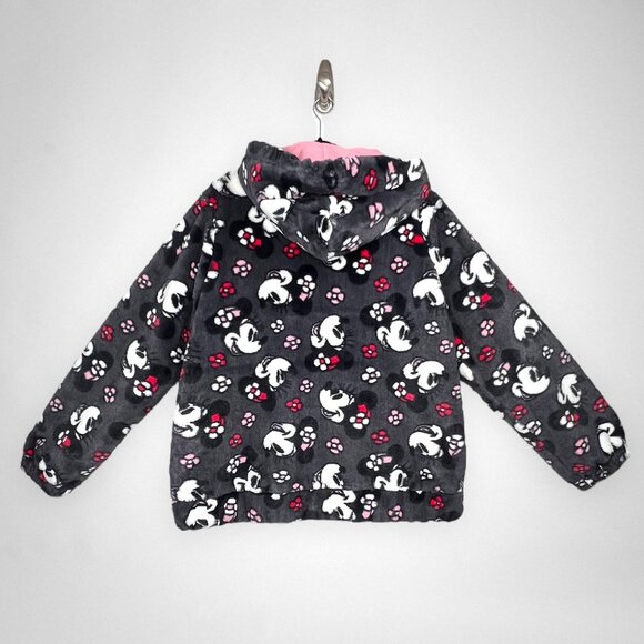 DISNEY PARKS XXL Minnie Mouse‎ Plush Fleece Hooded Jacket - Picture 2 of 9
